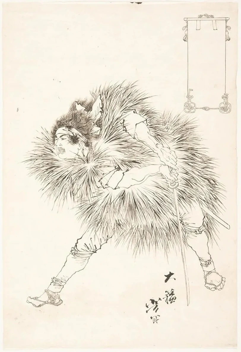 Finished Drawing of a Warrior