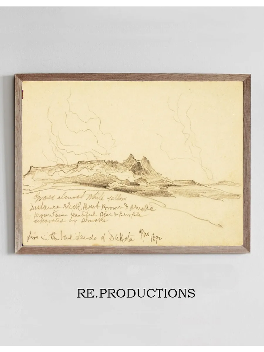 Fire in the Bad Lands of Dakota