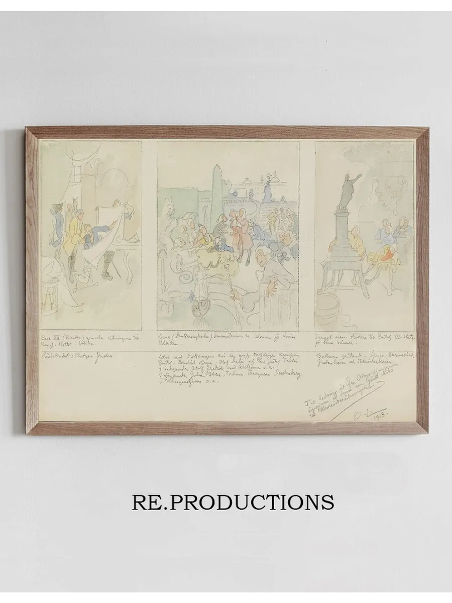 First Proposed Decoration of the Walls in the Lower Hall of the National Museum, Stockholm