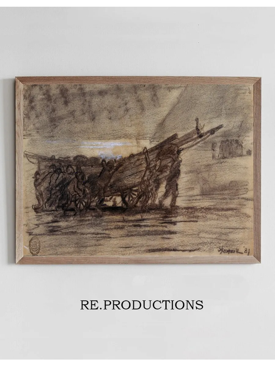 Fishermen Beaching a Boat, Cullercoats, England