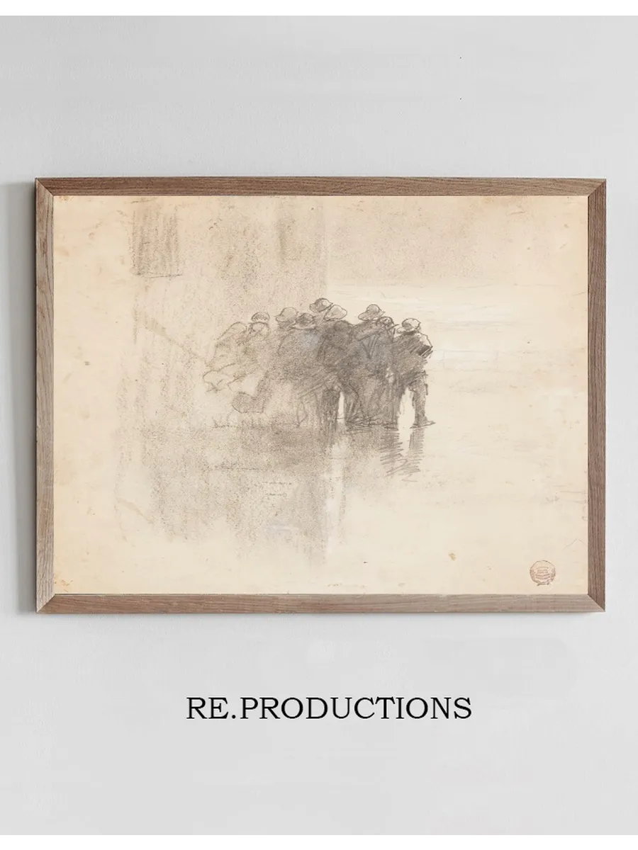 Fishermen in Oilskins, Cullercoats, England