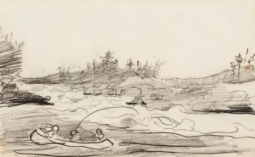 Fishermen in the Rapids