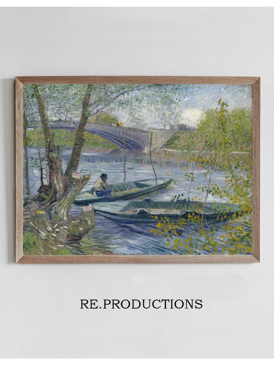 Fishing in Spring, the Pont de Clichy (Asni res)