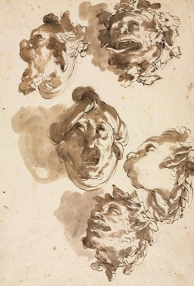 Five Grotesque Heads