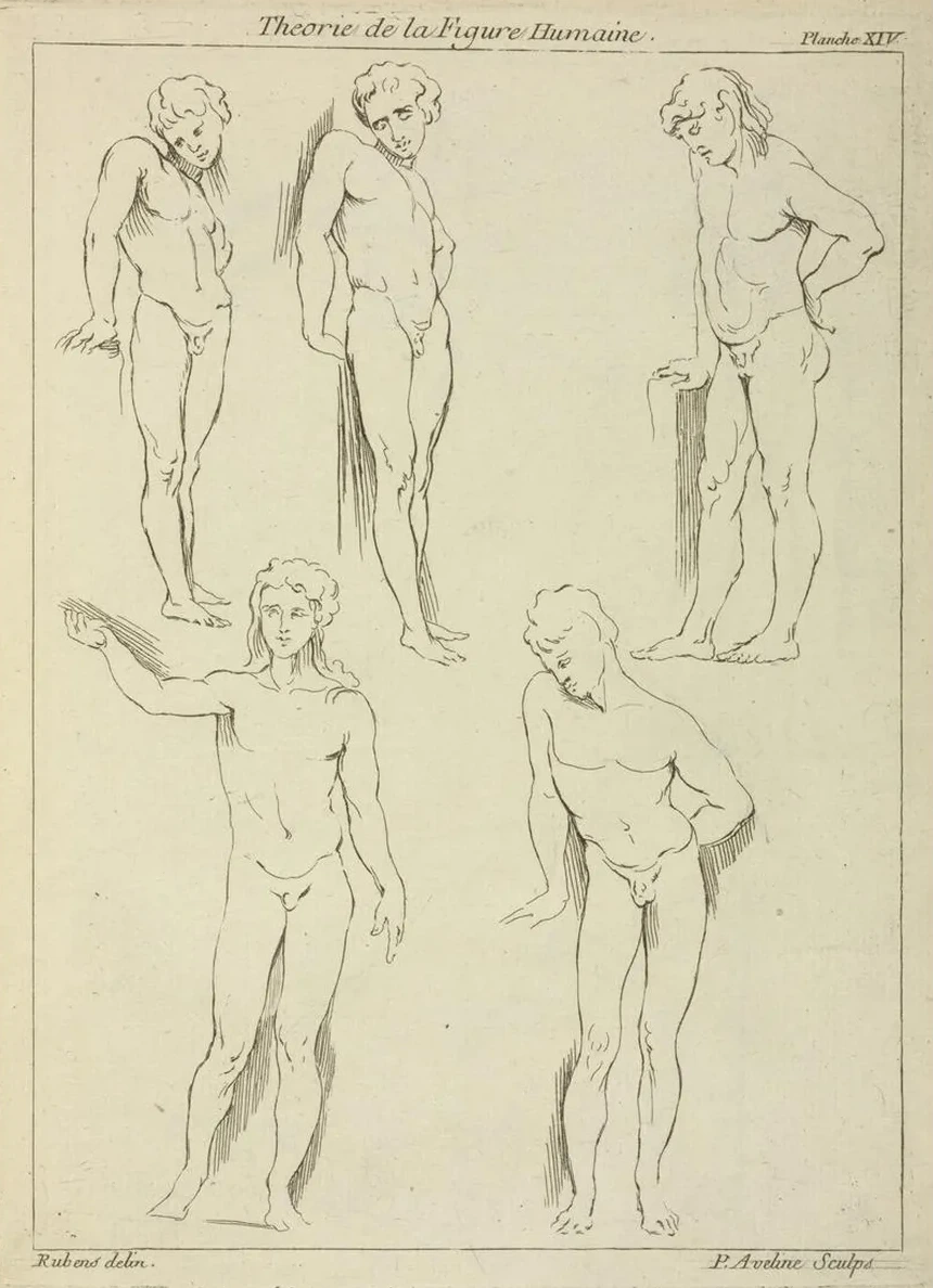 Five Male Figures