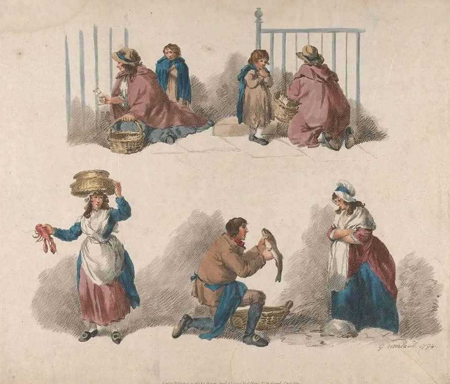 Five Studies of Peddlers