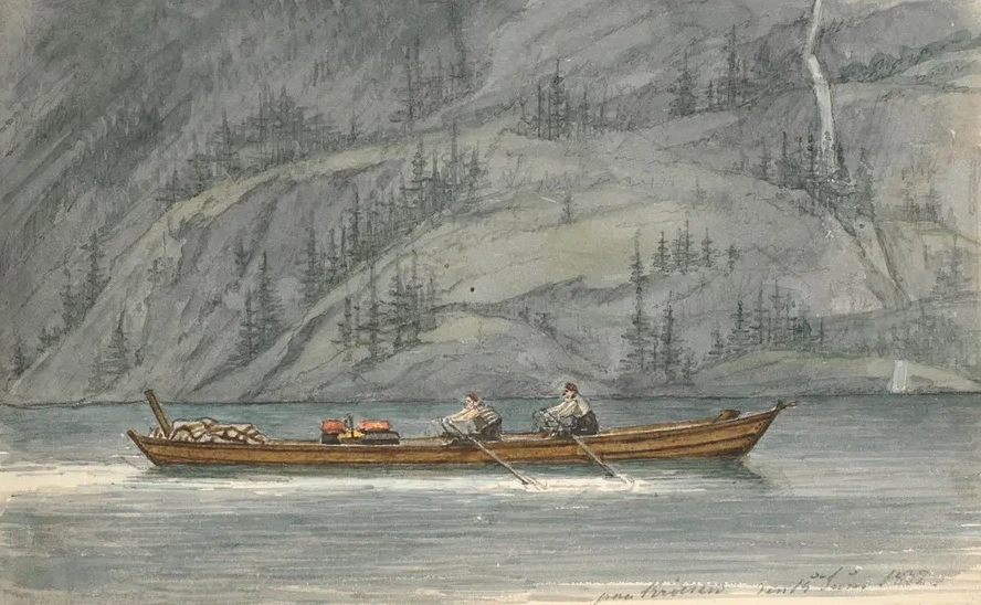 Fjordlandskab Med Rob D. Kr Deren, Norge