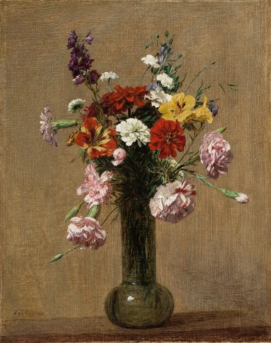 Fleurs Diverses Dans Un Vase
