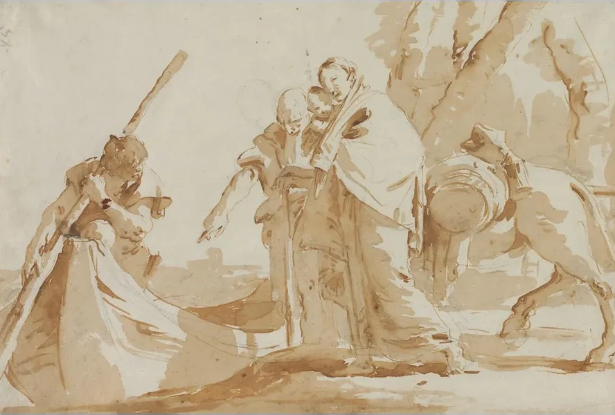 Flight into Egypt The Embarkment of the Holy Family