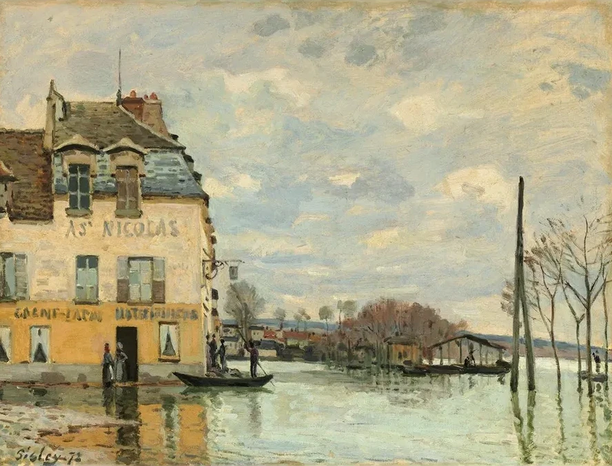 Flood at Port - Marly