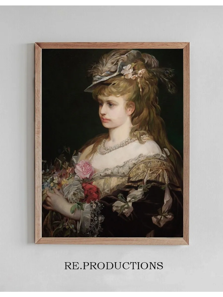 Flora. Portrait Of A Girl In A Hat