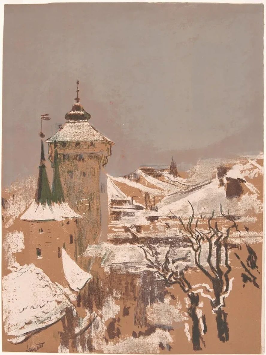 Florian Gate in Cracow from the Windows of the Academy of Fine Arts