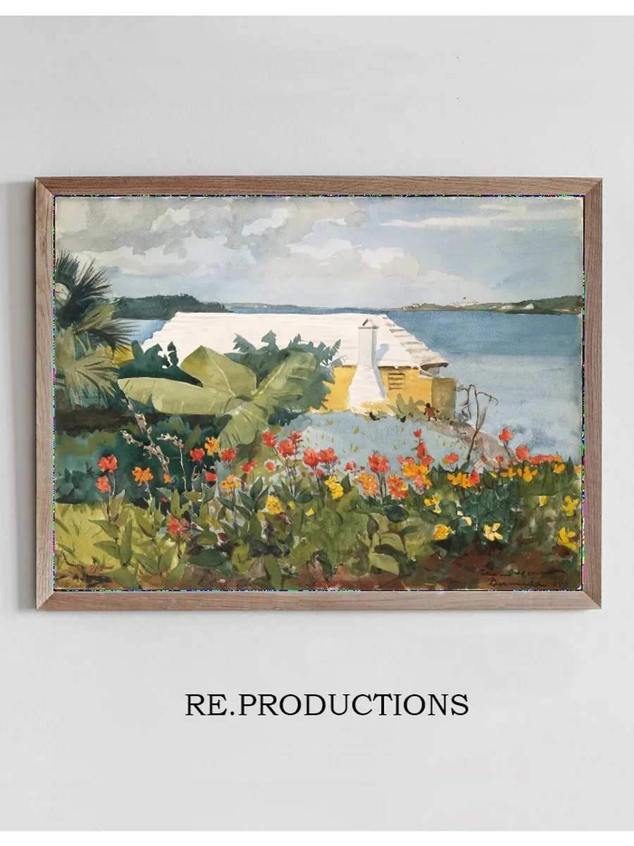 Flower Garden and Bungalow, Bermuda