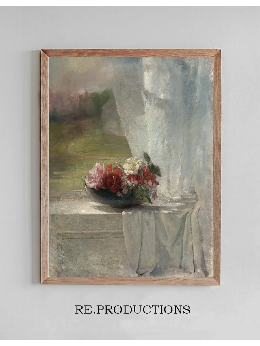 Flowers on a Window Ledge