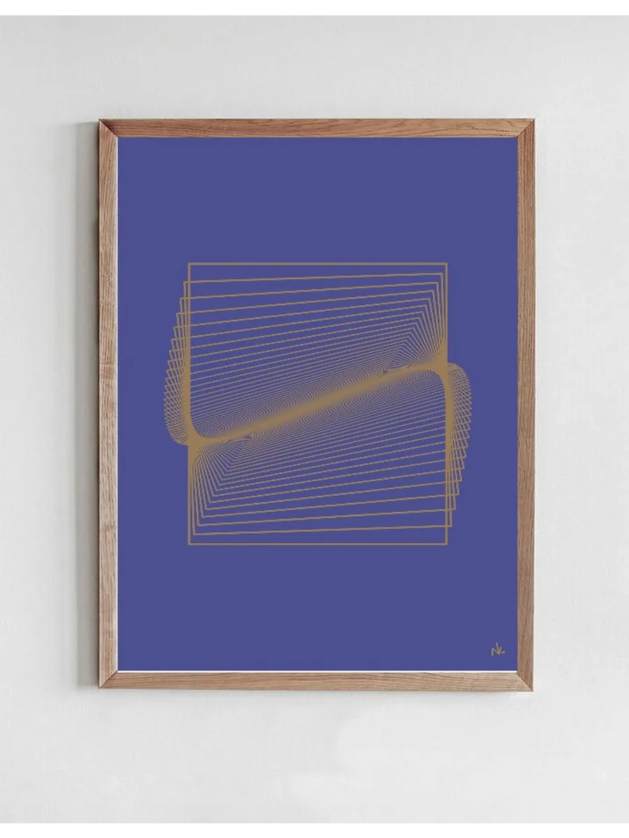 Folded Dimensions Blue