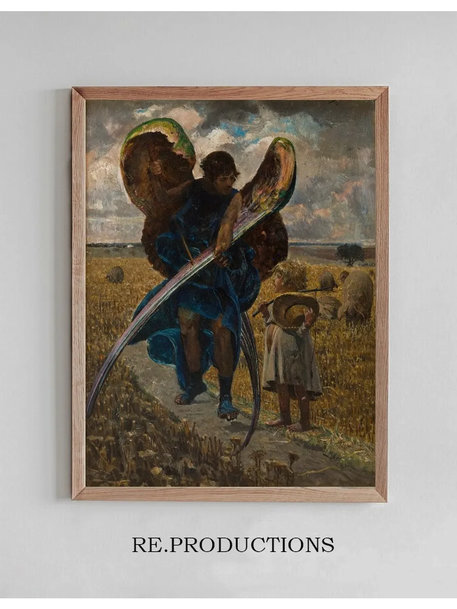 Following the Angel Triptych (Central Part)