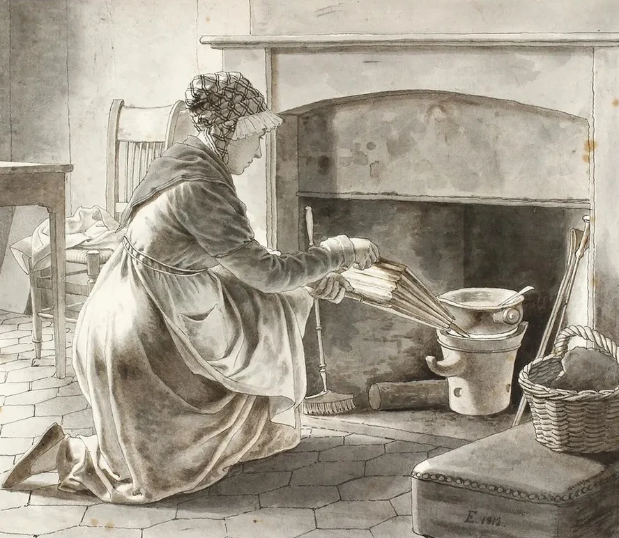 Food is Prepared. Eckersberg's Hostess in Paris