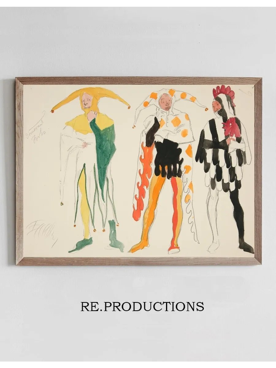 Fools, costume sketch for Henry Irving's Planned Production of King Richard II