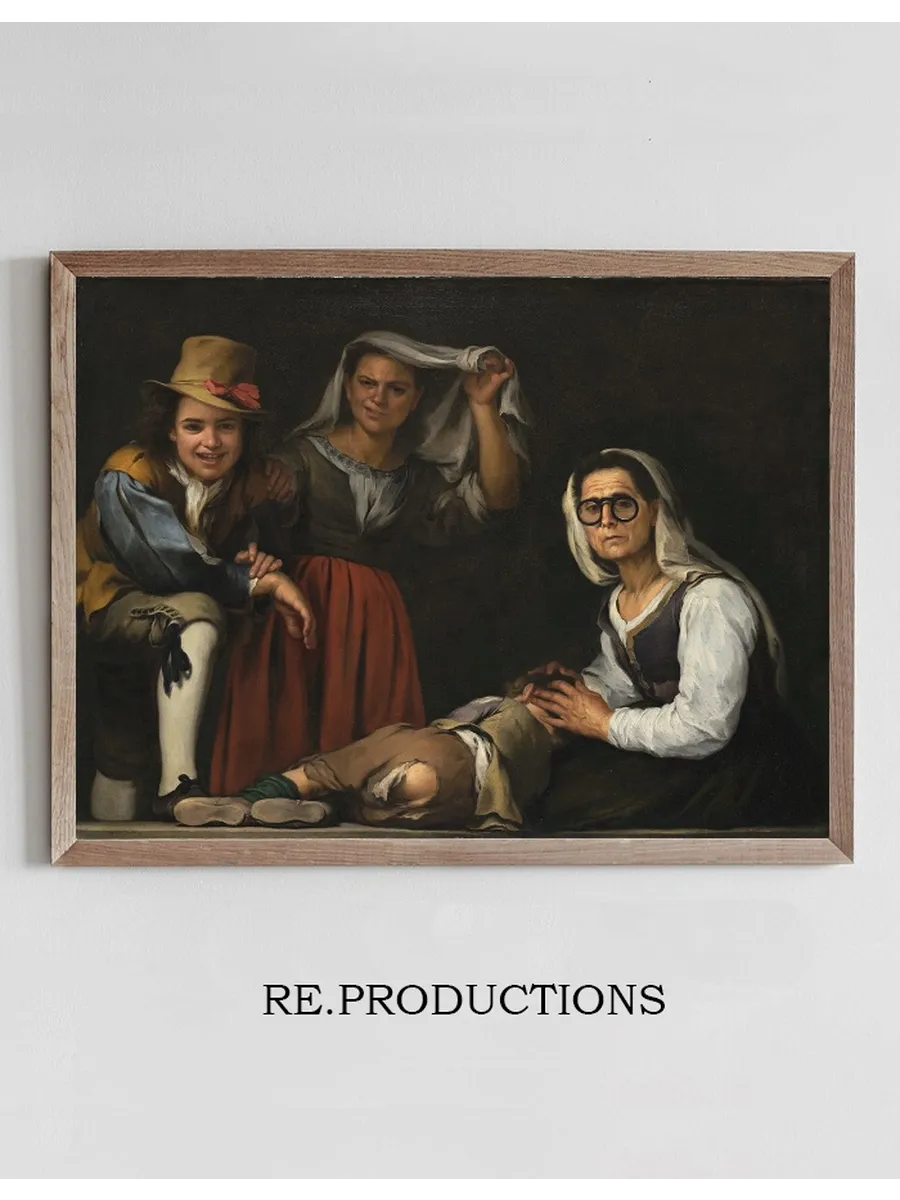 Four Figures On A Step
