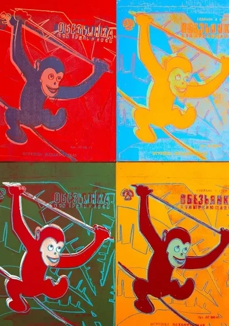 Four Monkys - Toy Painting