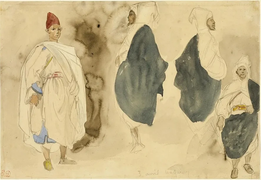 Four Sketches of Arab Men