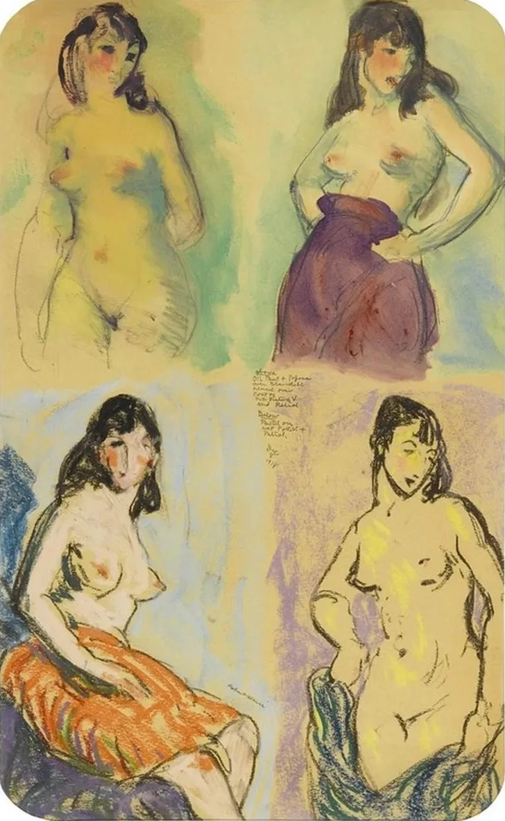 Four Studies of a Nude