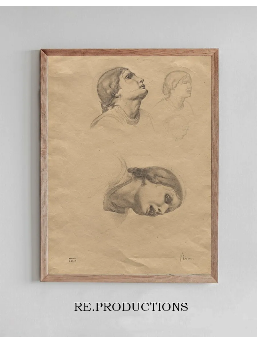 Four Studies of the Head of a Young Italian Woman