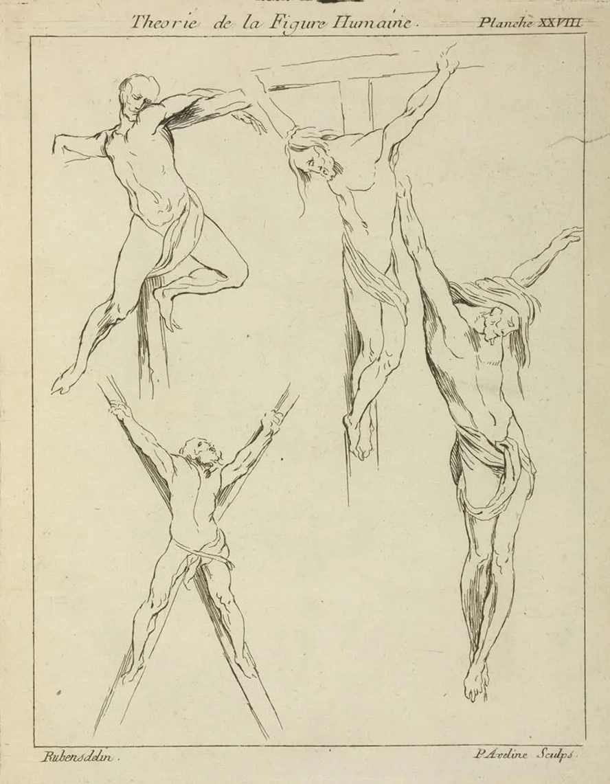 Four Studies of Crucified Figures