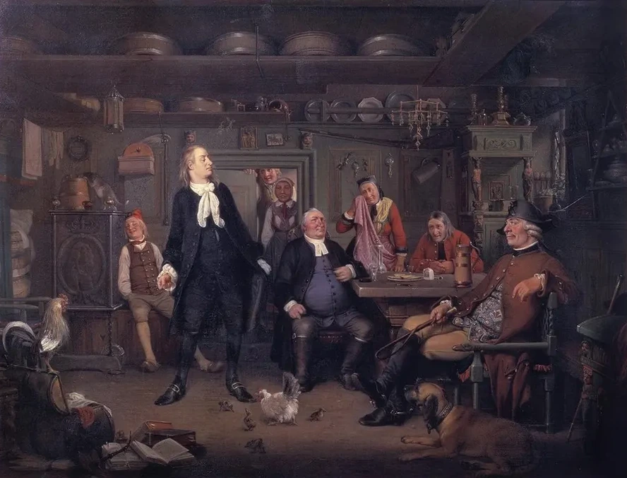 Fra Ludvig Holbergs Erasmus Montanus, III akt, 3. scene