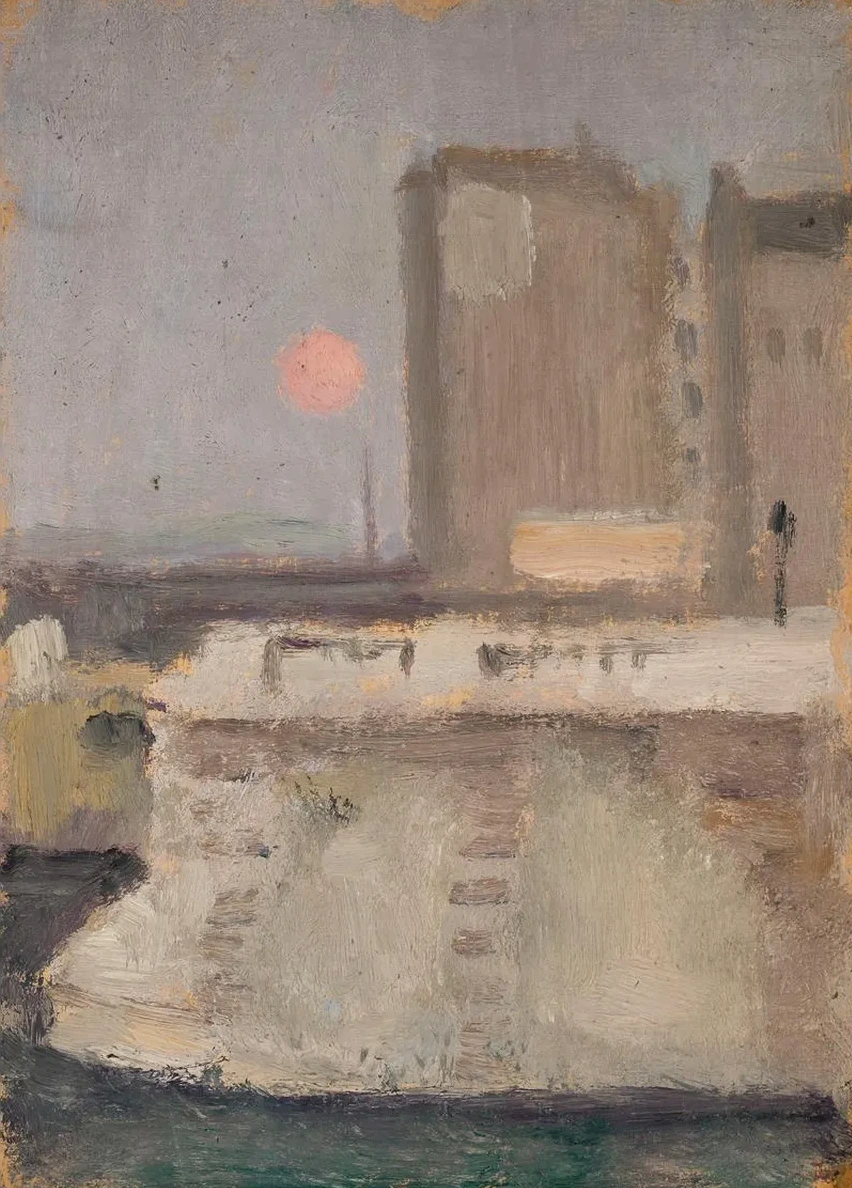 Fragment of a City in a Fog