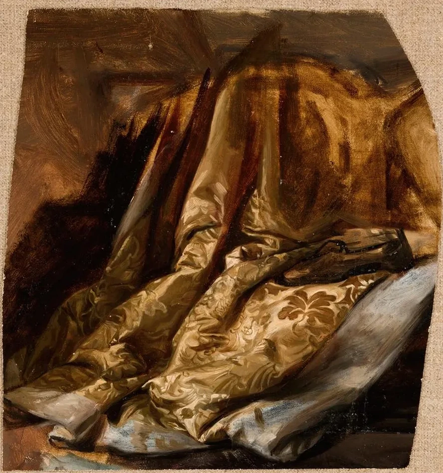 Fragment of the Cover of Quinn's Bed. Study to the Painting The Death of Barbara Radziwi