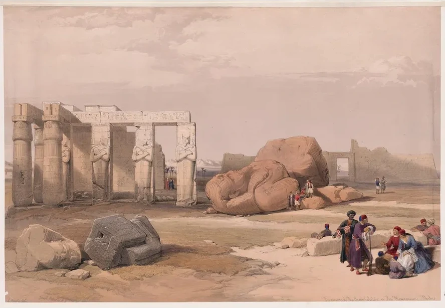 Fragment of the Great Colossi at the Memnonium, Thebes