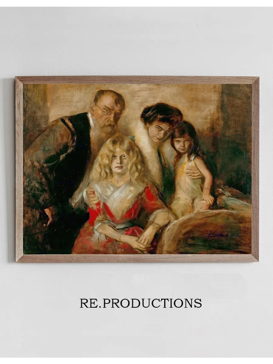 Franz von Lenbach with His Wife and Daughters