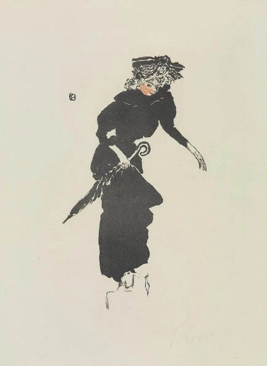 Frau Mit Regenschirm (femme Au Parapluie)