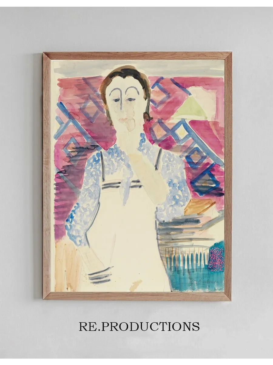Frau mit Sch rze (Erna Kirchner)