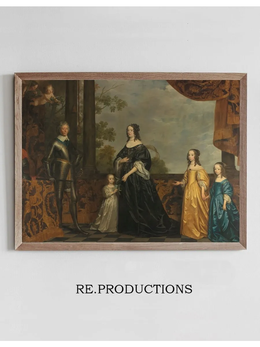 Frederick Henry, His Consort Amalia of Solms, and Their Three Youngest Daughters
