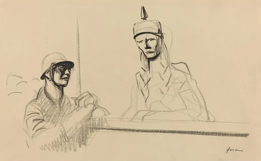 French Soldier Addressing Germania