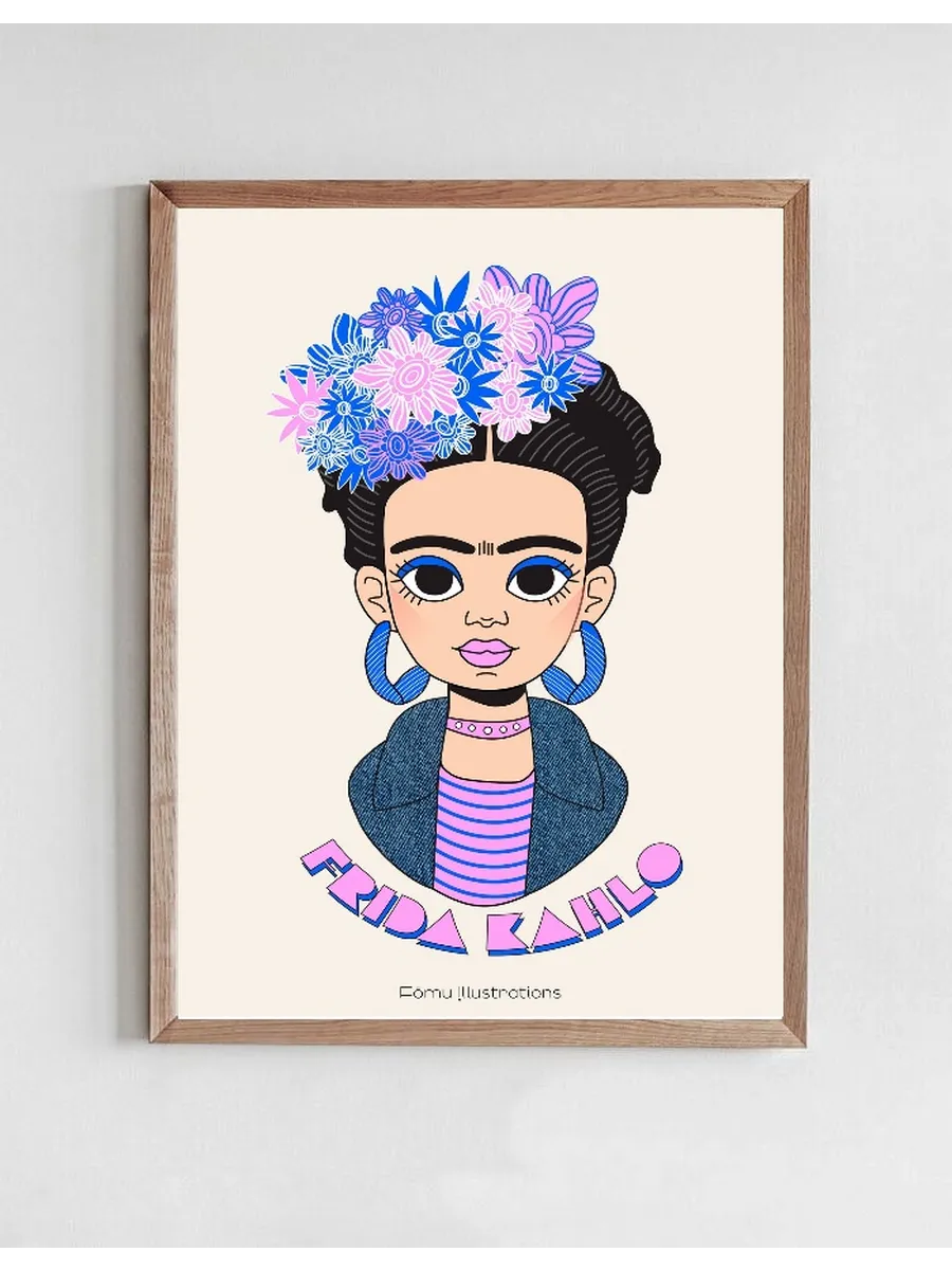 Frida Kahlo, denim