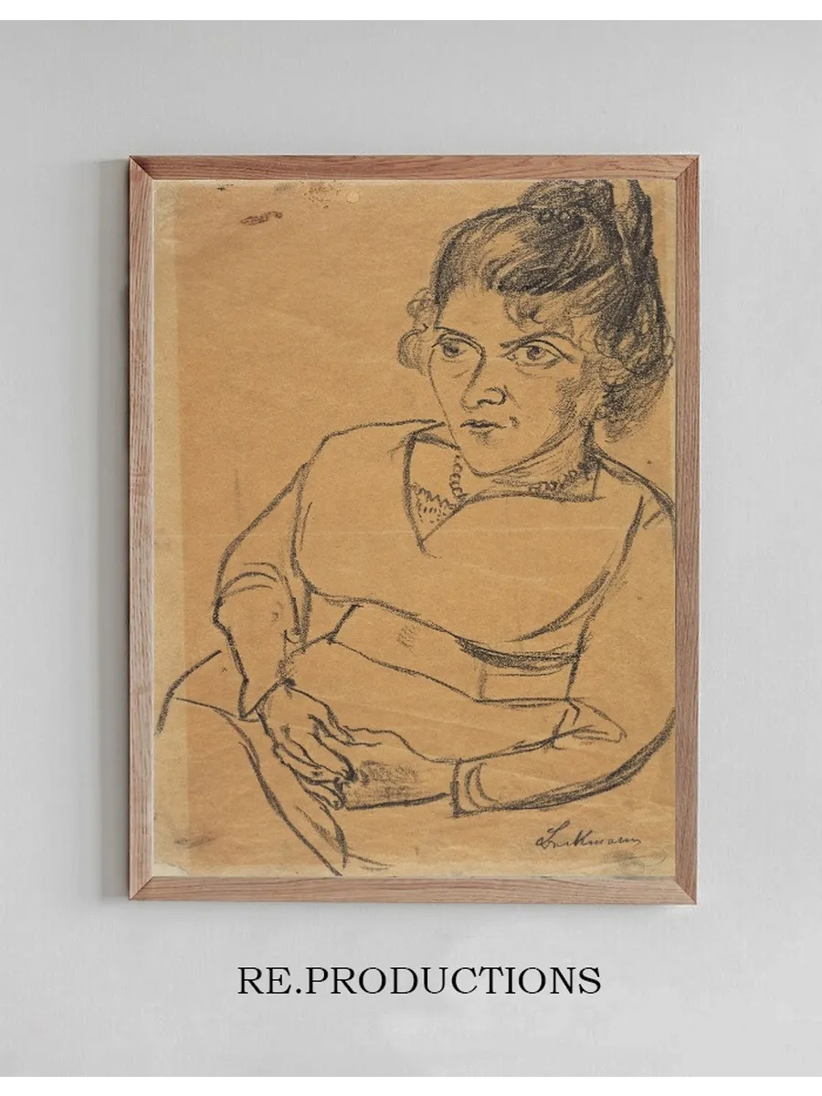 Fridel Battenberg, Halbfigur, Sitzend