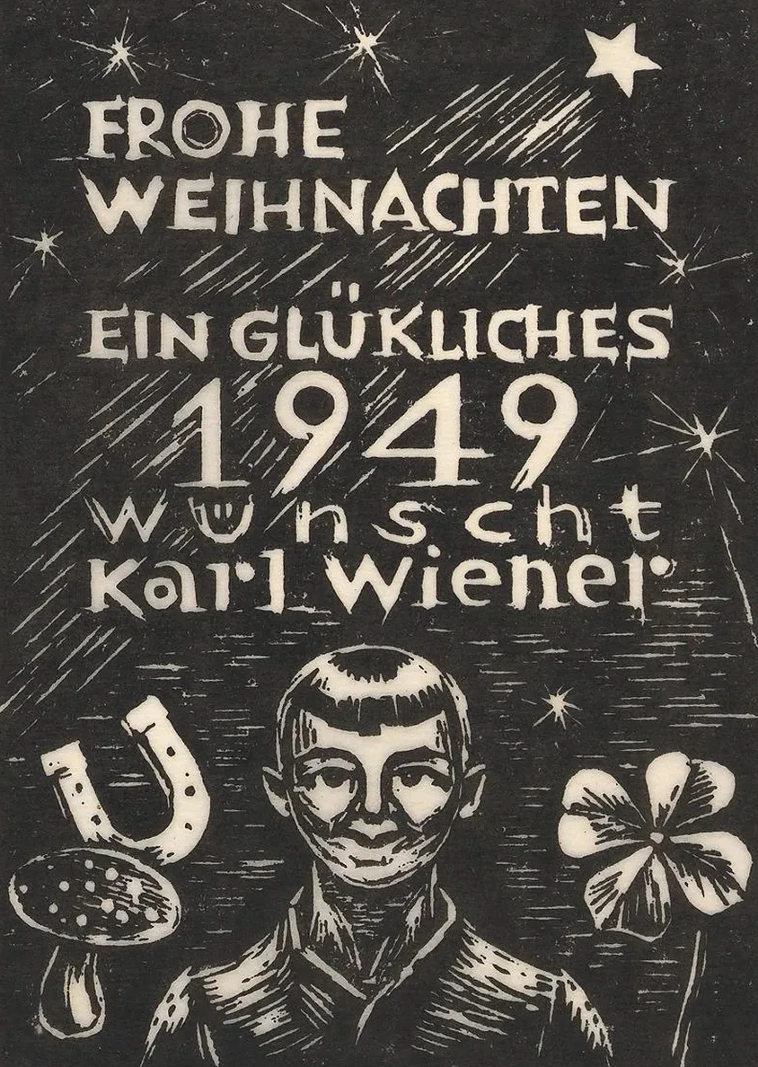 Frohe Weihnachten Ein Gl Ckliches 1949 W Nscht