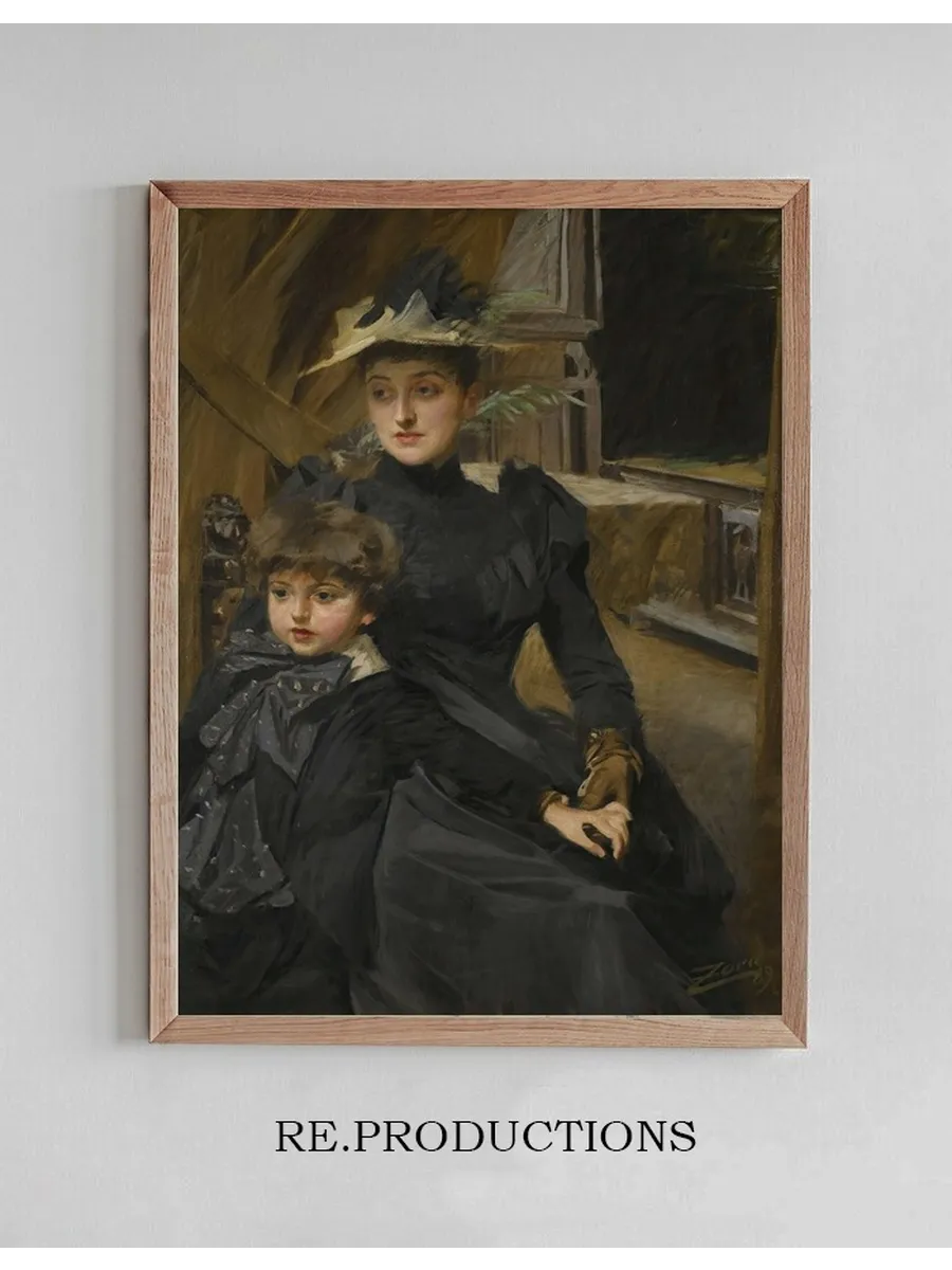 Fru Weguelin Med Son (Mrs Weguelin And Her Son)
