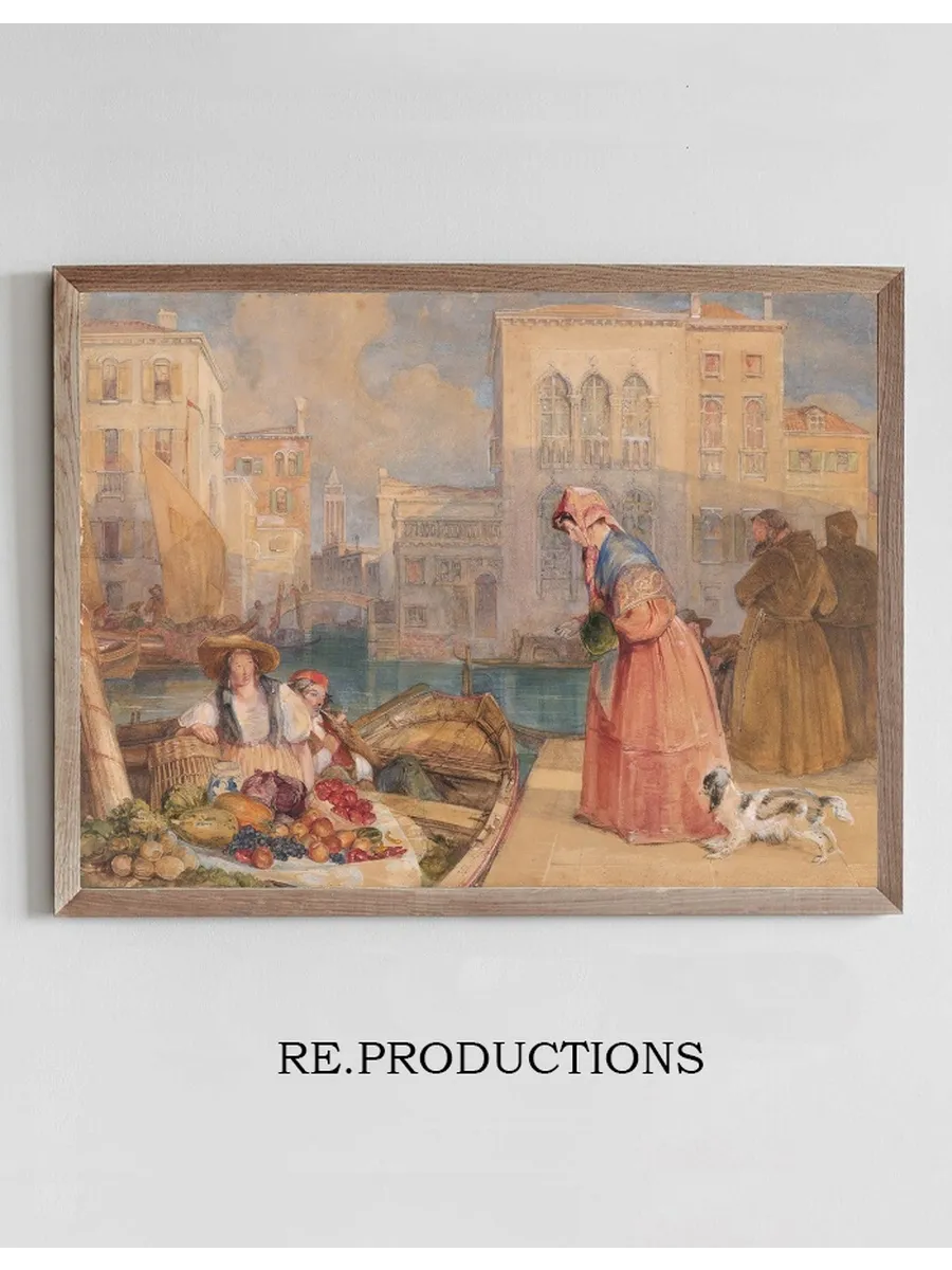 Fruitsellers on a Venetian Canal