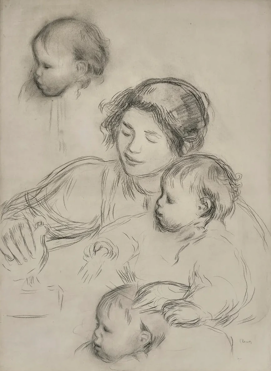 Gabrielle et Jean Renoir Jouant Tude