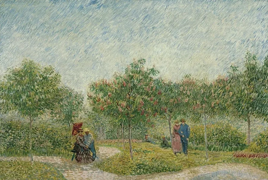 Garden in Montmarte with Lovers