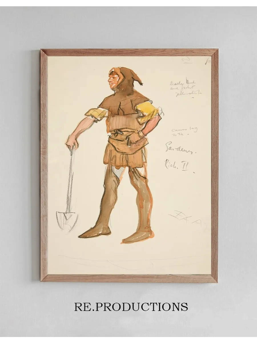 Gardener, Costume Sketch for Henry Irving's 1898 Planned Production of Richard II