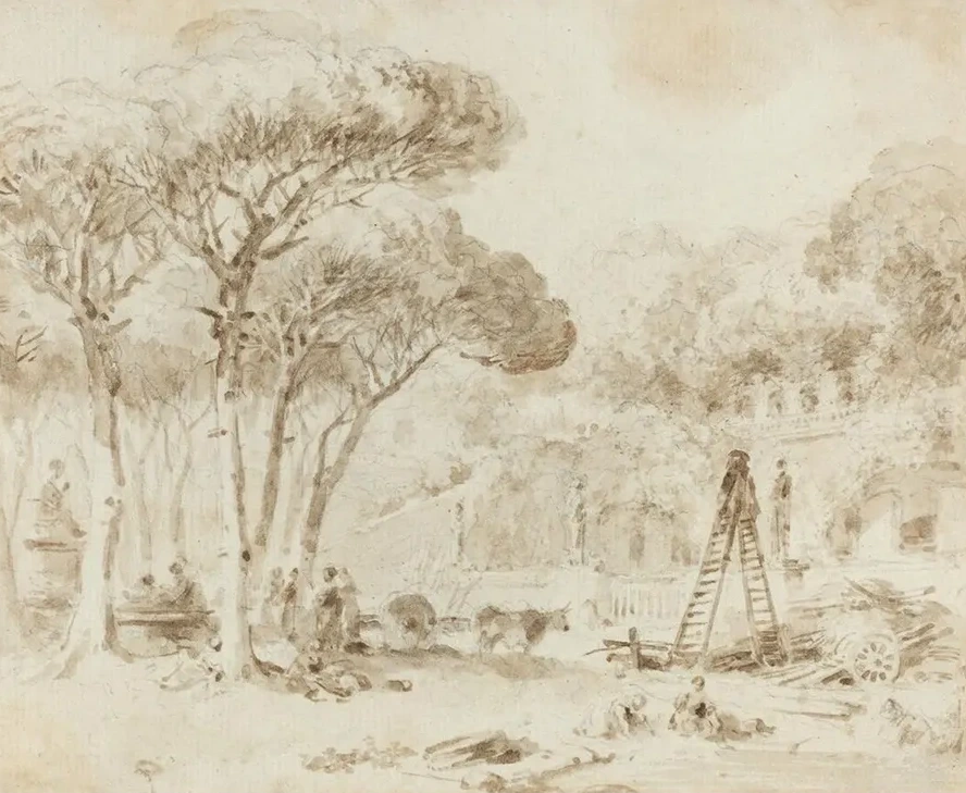 Gardens of an Italian Villa (Villa Medici)