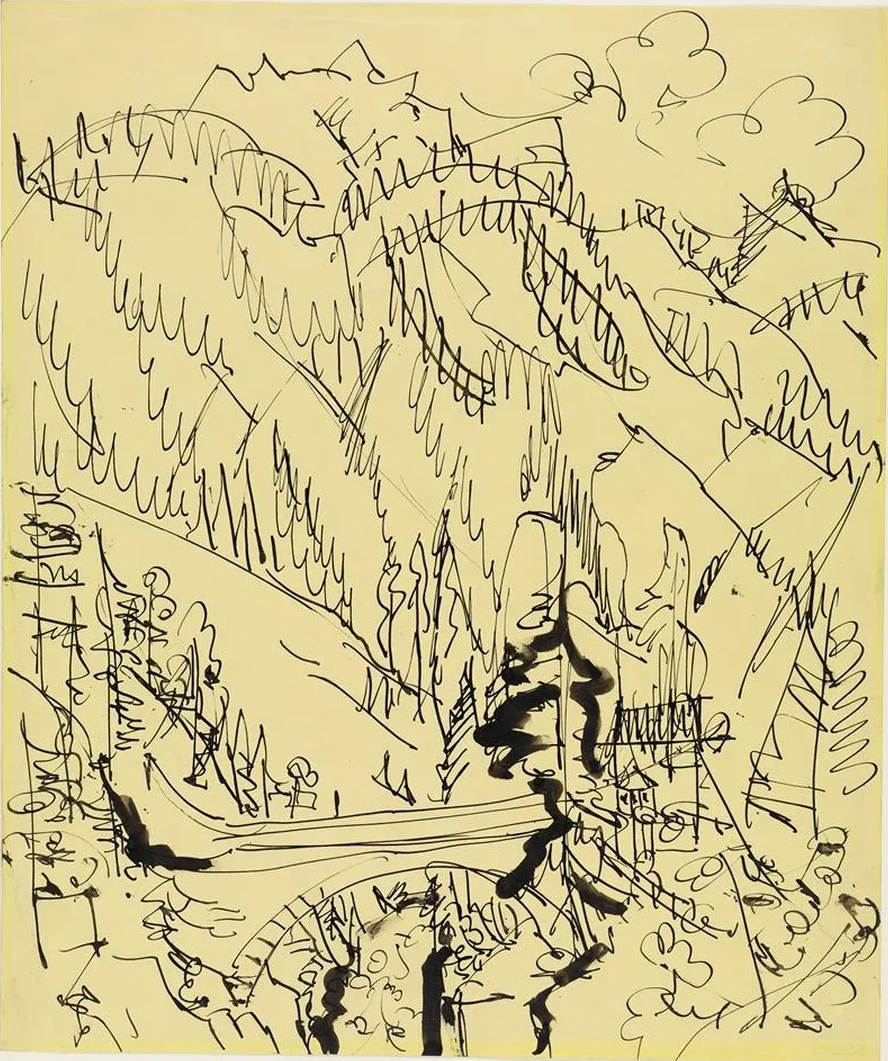 Gebirgslandschaft Mit Br Cke