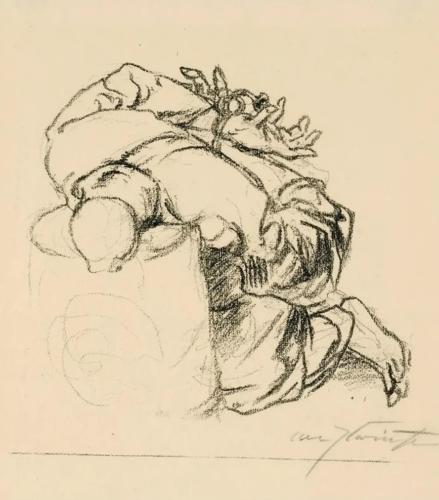 Gefesselte Figur (ev. Isaak)