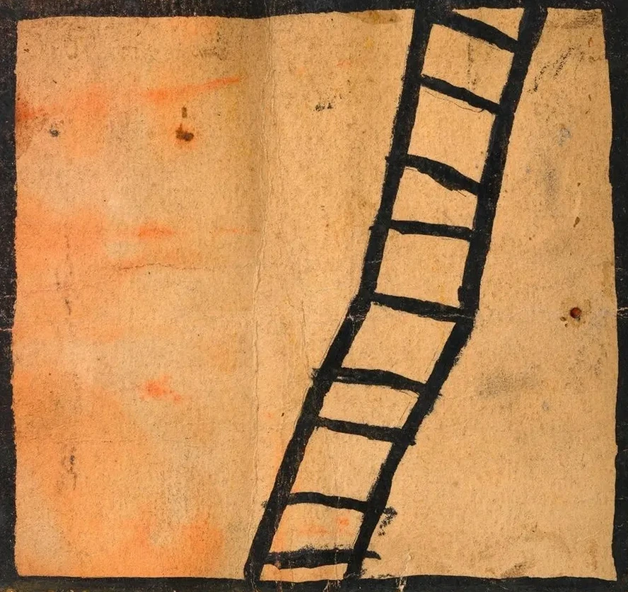Geknickte Leiter