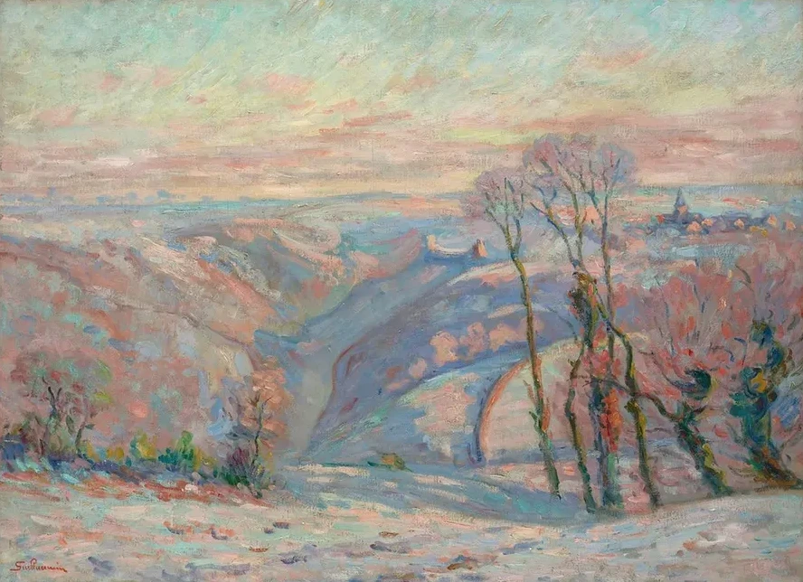 Gel E Blanche Au Village de Crozant